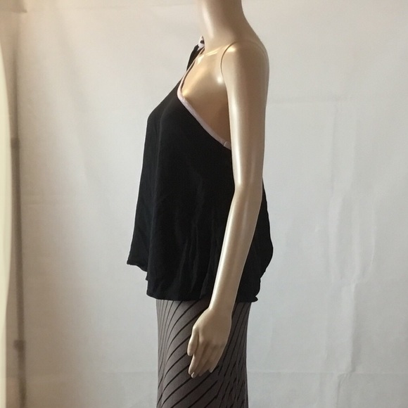 NWT Free People One-Shoulder Contrast Trim Top XS - Picture 6 of 8